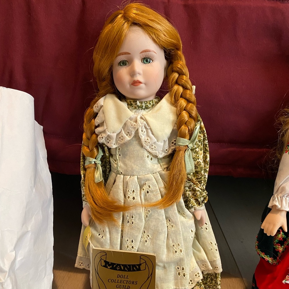 Beautiful Porcelain doll red hair